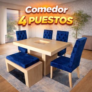 Chino 4 Puestos de Madera