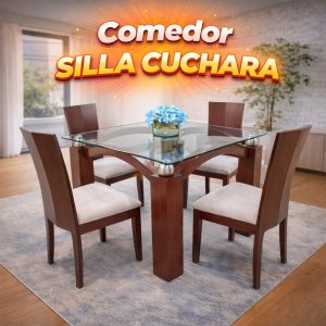 Silla Cuchara base en madera